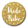 Bride Tribe Golden Glitter Badge