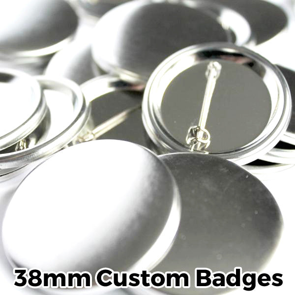 38mm Custom Button Pin Badges