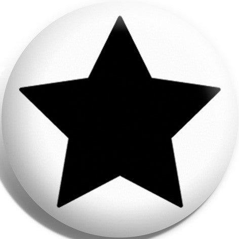 Black Jammer Star Button Badge and Magnet