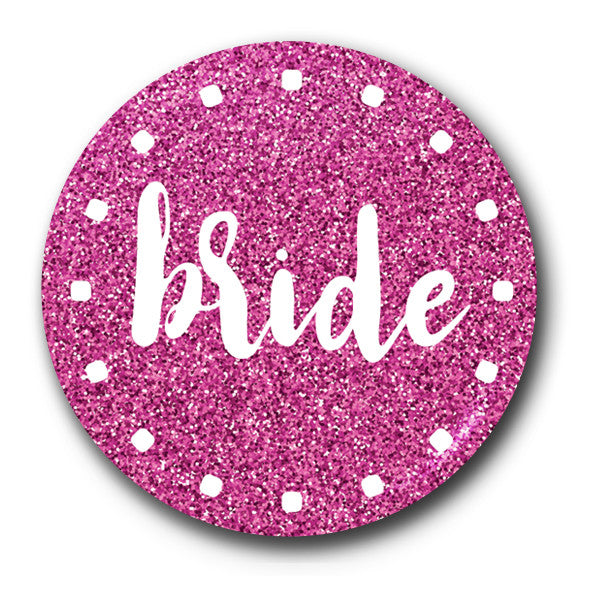 Bride Pink Cerise Glow Badge