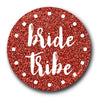 Bride Tribe Scarlet Shimmer Hen Do Badge