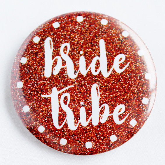 Bride Tribe Scarlet Shimmer Hen Night Badge