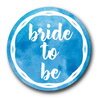 Classy Blue Bride to Be Badge