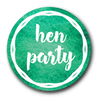 Stylish Emerald Green Hen Party Badge