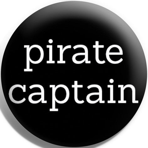 Pirate Captain Button Badge and Magnet
