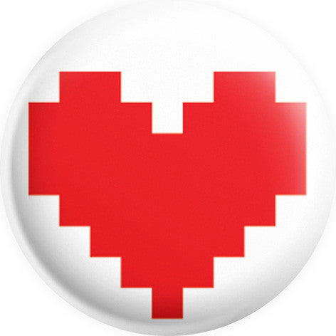 Retro 8 Bit Red Heart