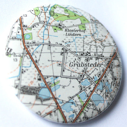 50mm Upcycled Maps