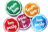 Watercolour Group Hen Night Badges